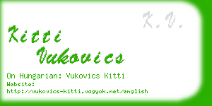 kitti vukovics business card